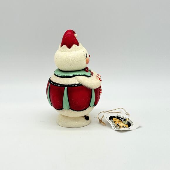 Bethany Lowe Johanna Parker Double Cane Candice Jolly Jar Snowman Christmas - Picture 7 of 8